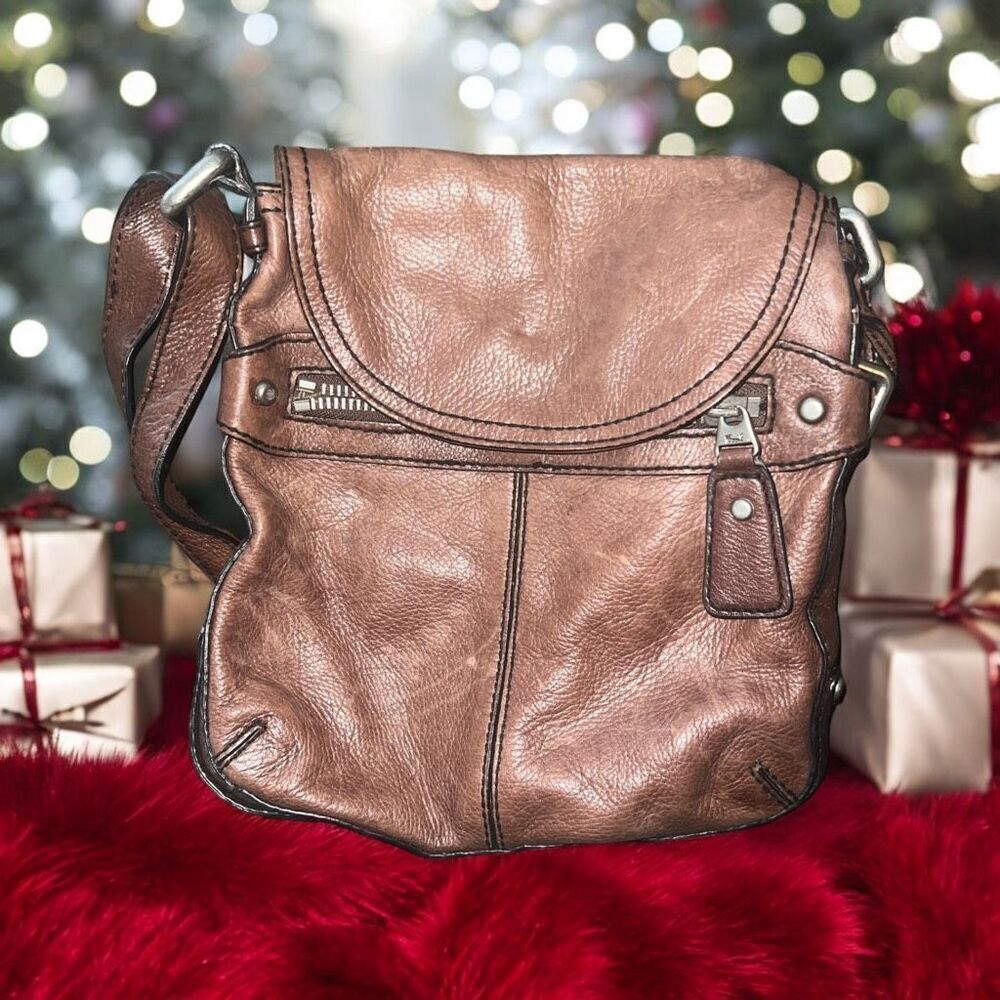 ✨Fossil Vintage Genuine Leather Crossbody Brown Bag✨